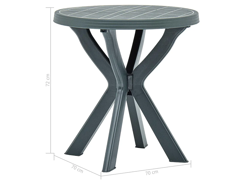 Table de bistro Blanc Ø70 cm Plastique GHR46899
