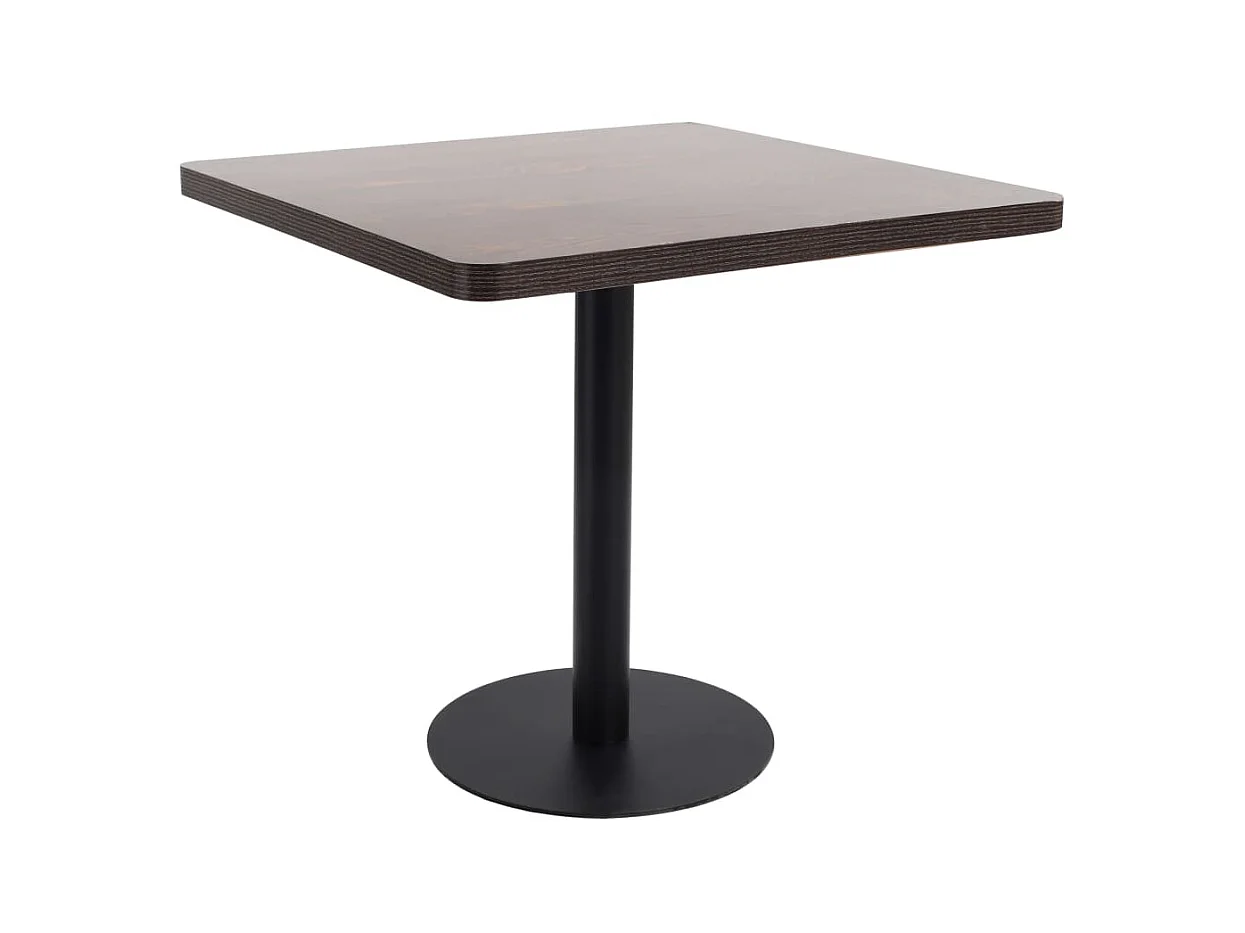 Table de bistro Marron foncé 80x80 cm MDF GHR27307