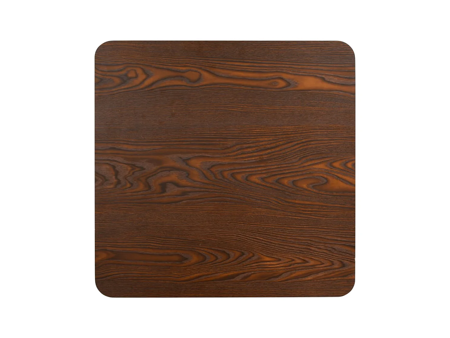 Mesa bistrô 80x80 cm MDF castanho-escuro PT222323