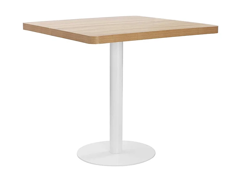 Bistrotafel 80x80 cm MDF lichtbruin NL737037