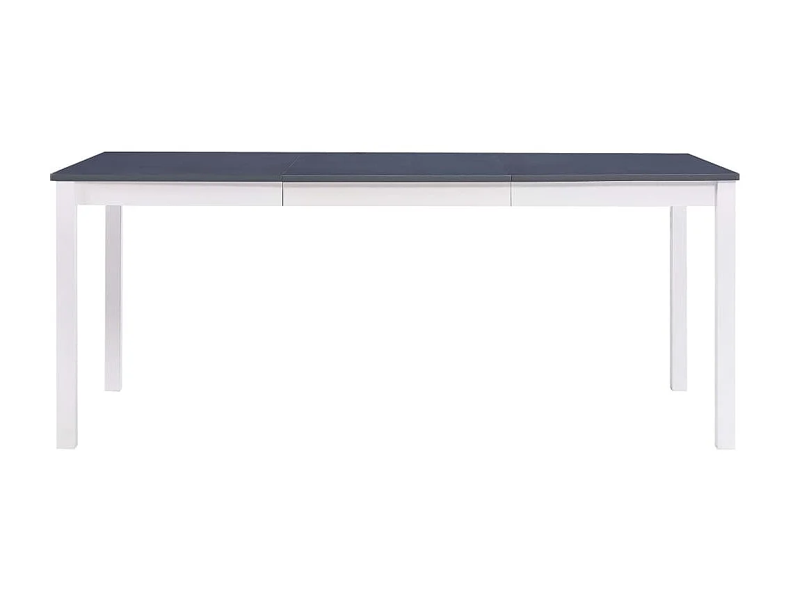 Table de salle à manger Blanc et gris 180 x 90 x 73 cm Pin GHR19858