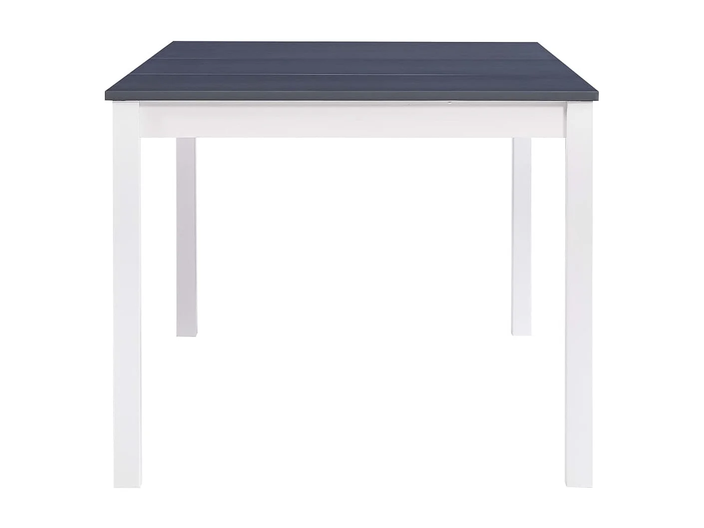 Table de salle à manger Blanc et gris 180 x 90 x 73 cm Pin GHR19858