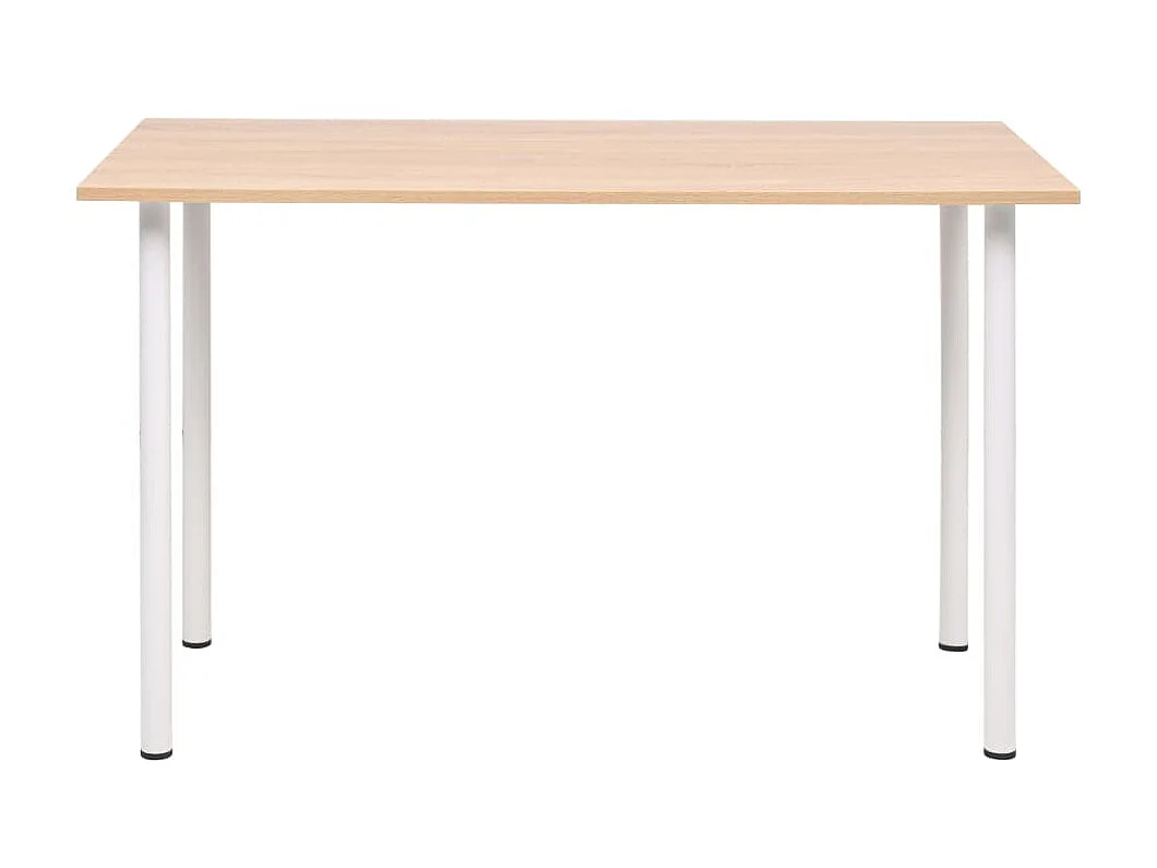 Mesa de jantar 120x60x73 cm cor carvalho e branco PT949508