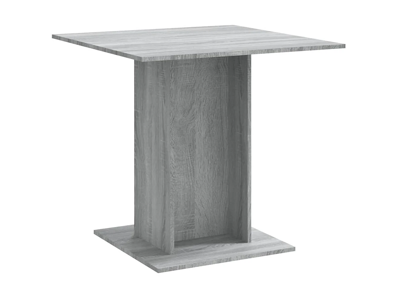 Table à dîner Sonoma gris 80x80x75 cm Bois d'ingénierie GHR95243
