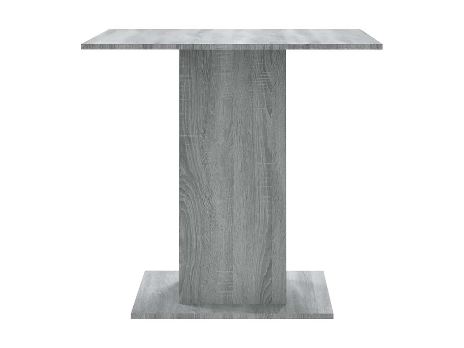 Table à dîner Sonoma gris 80x80x75 cm Bois d'ingénierie GHR95243