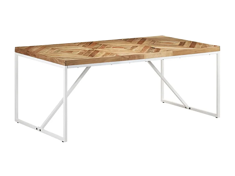 Eettafel 180x90x76 cm massief acaciahout en mangohout NL366080