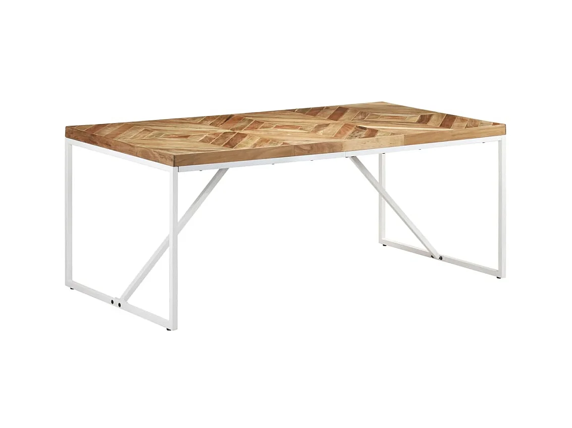 Table à dîner 180x90x76 cm Bois massif d'acacia et de manguier GHR21648