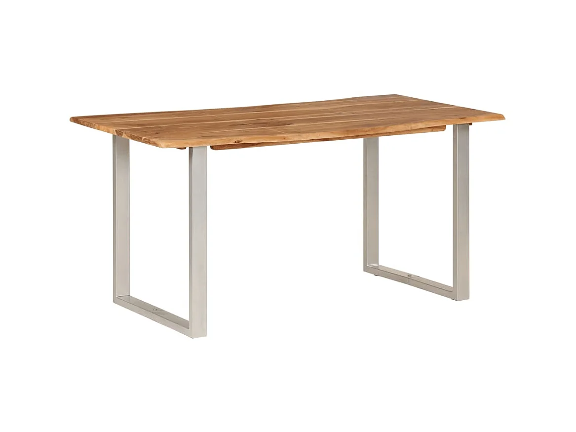 Table de salle à manger 154x80x76 cm Bois d'acacia solide GHR80429