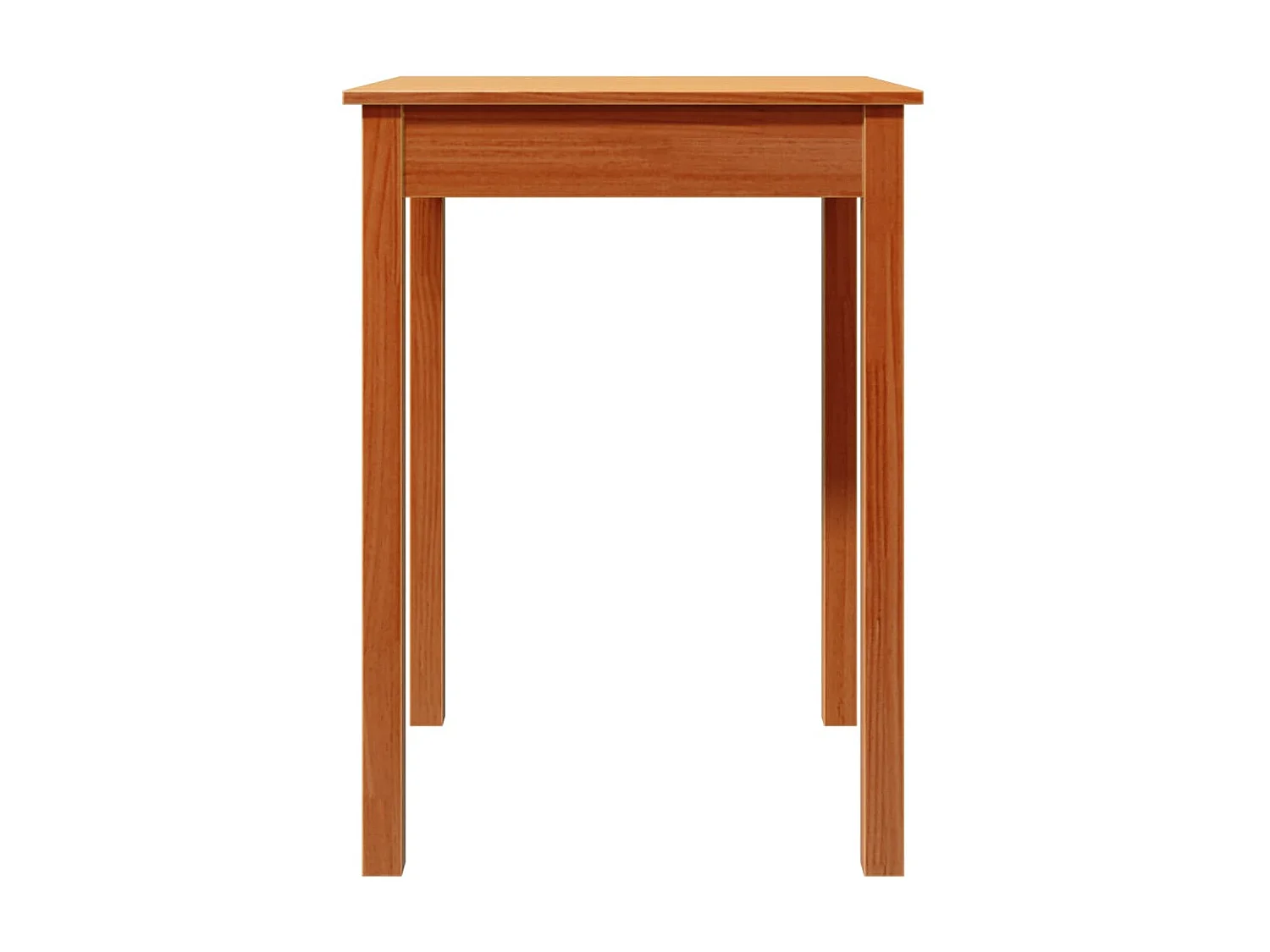 Table à manger cire marron 55x55x75 cm bois massif de pin GHR15565
