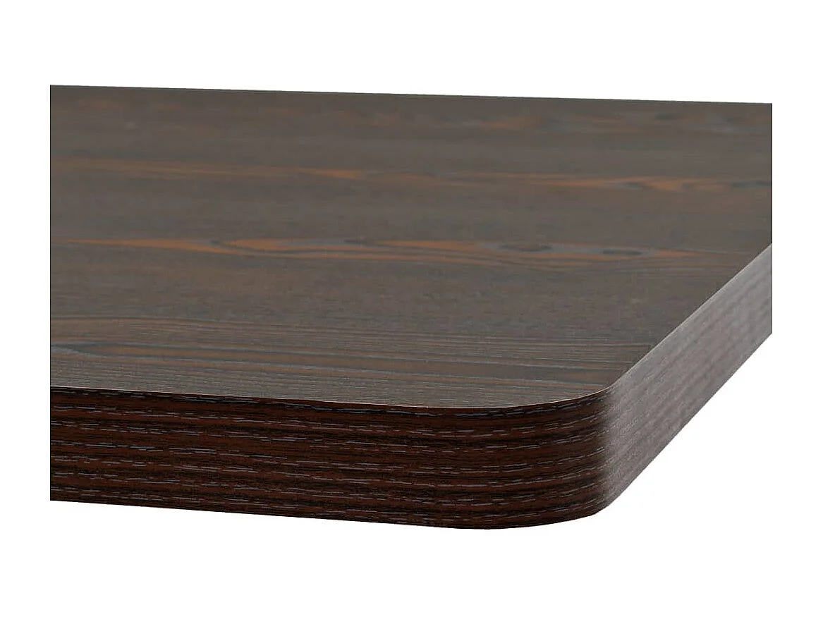 Mesa bistrô em MDF e aço quadrada 80x80x75 cm cinzento escuro PT487410