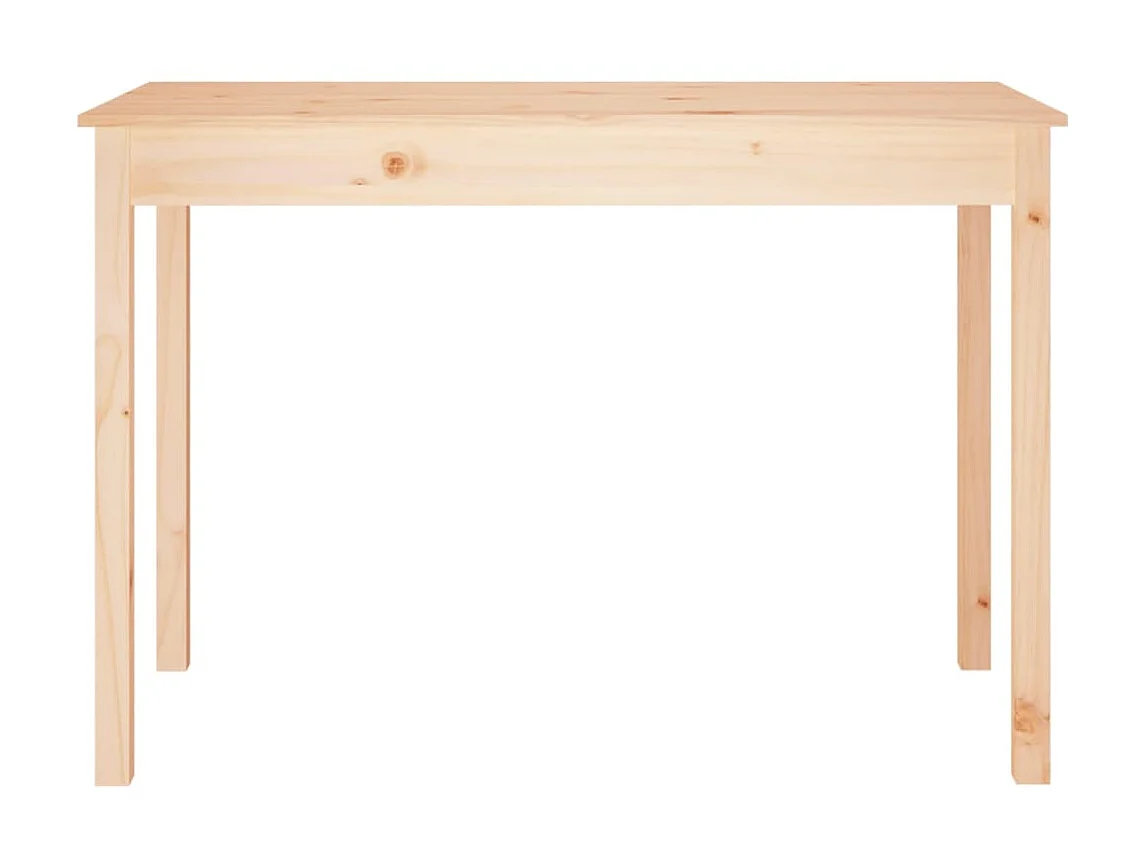 Mesa de comedor madera maciza de pino 110x55x75 cm ES582510