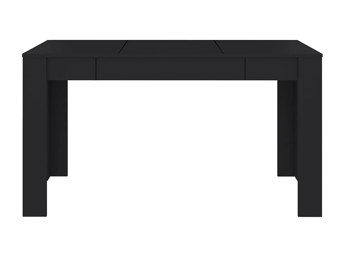 Table de salle à manger Noir 140x74,5x76 cm Aggloméré GHR31803