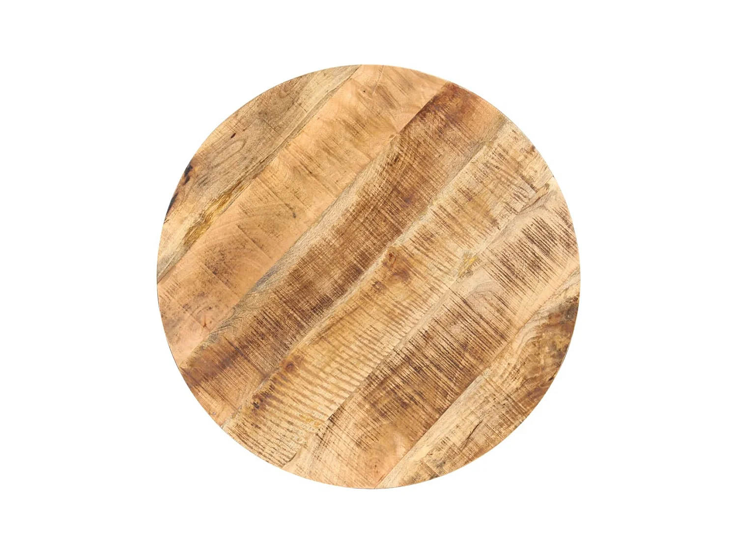 Mesa bistrô redonda Ø80x75 cm madeira de mangueira áspera PT456061