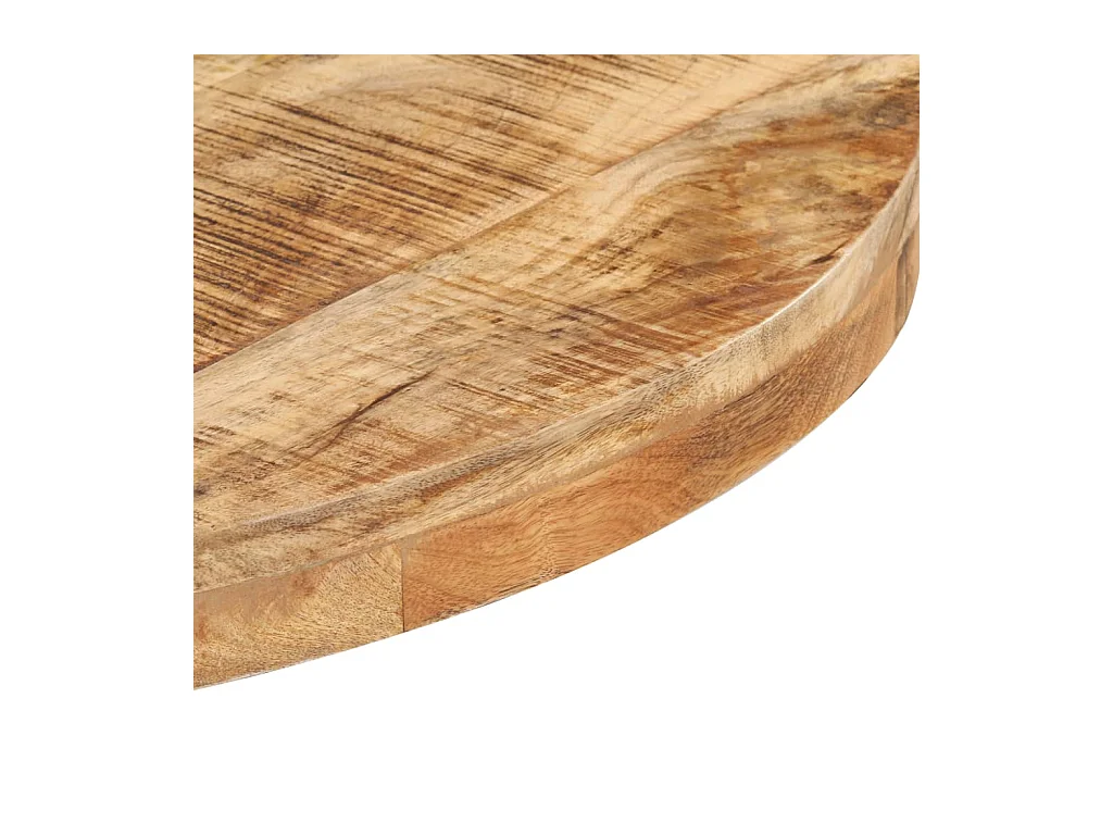 Mesa bistrô redonda Ø80x75 cm madeira de mangueira áspera PT456061
