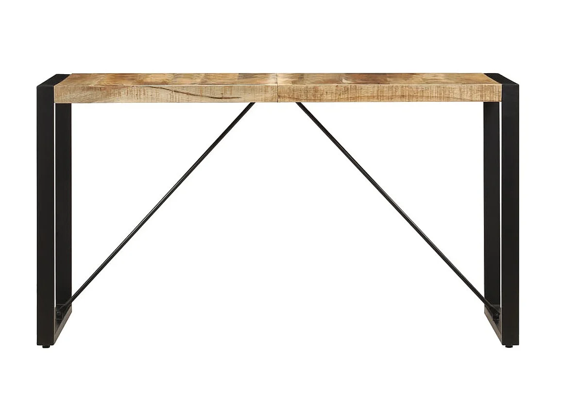 Table de salle à manger 140x70x75 cm Bois de manguier massif GHR39177