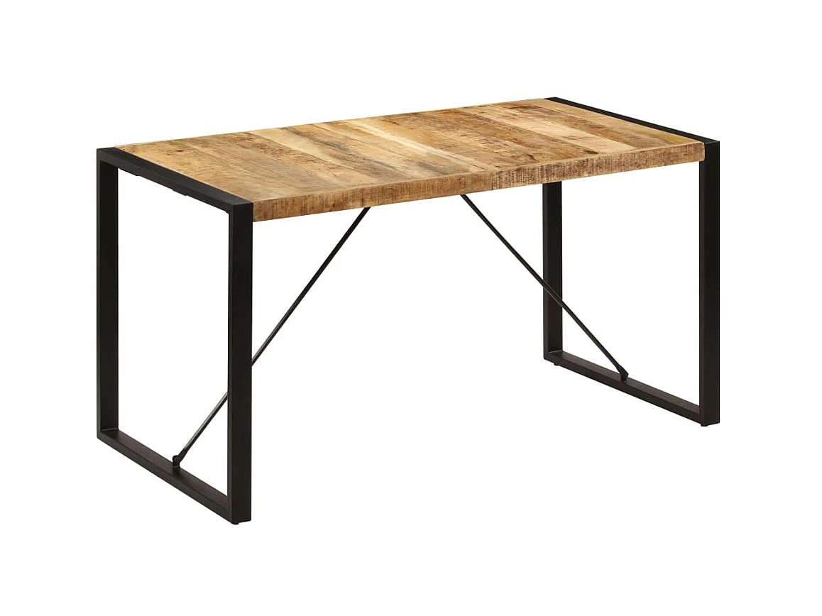 Table de salle à manger 140x70x75 cm Bois de manguier massif GHR39177