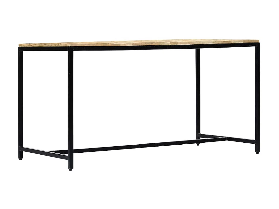 Table de salle à manger 140x70x75 cm Bois manguier massif brut GHR92263