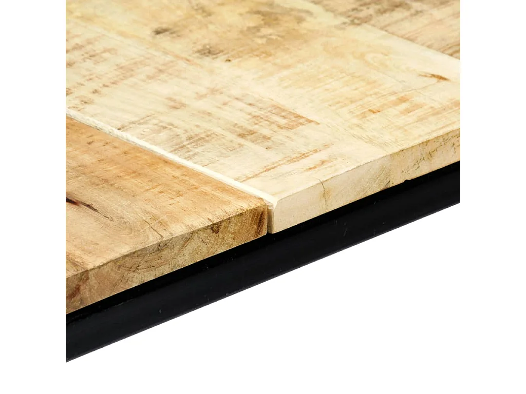 Mesa de jantar 140x70x75 cm madeira de mangueira maciça áspera PT526942