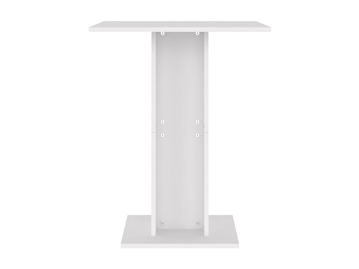 Table de bistro Blanc 60x60x75 cm Aggloméré GHR71311