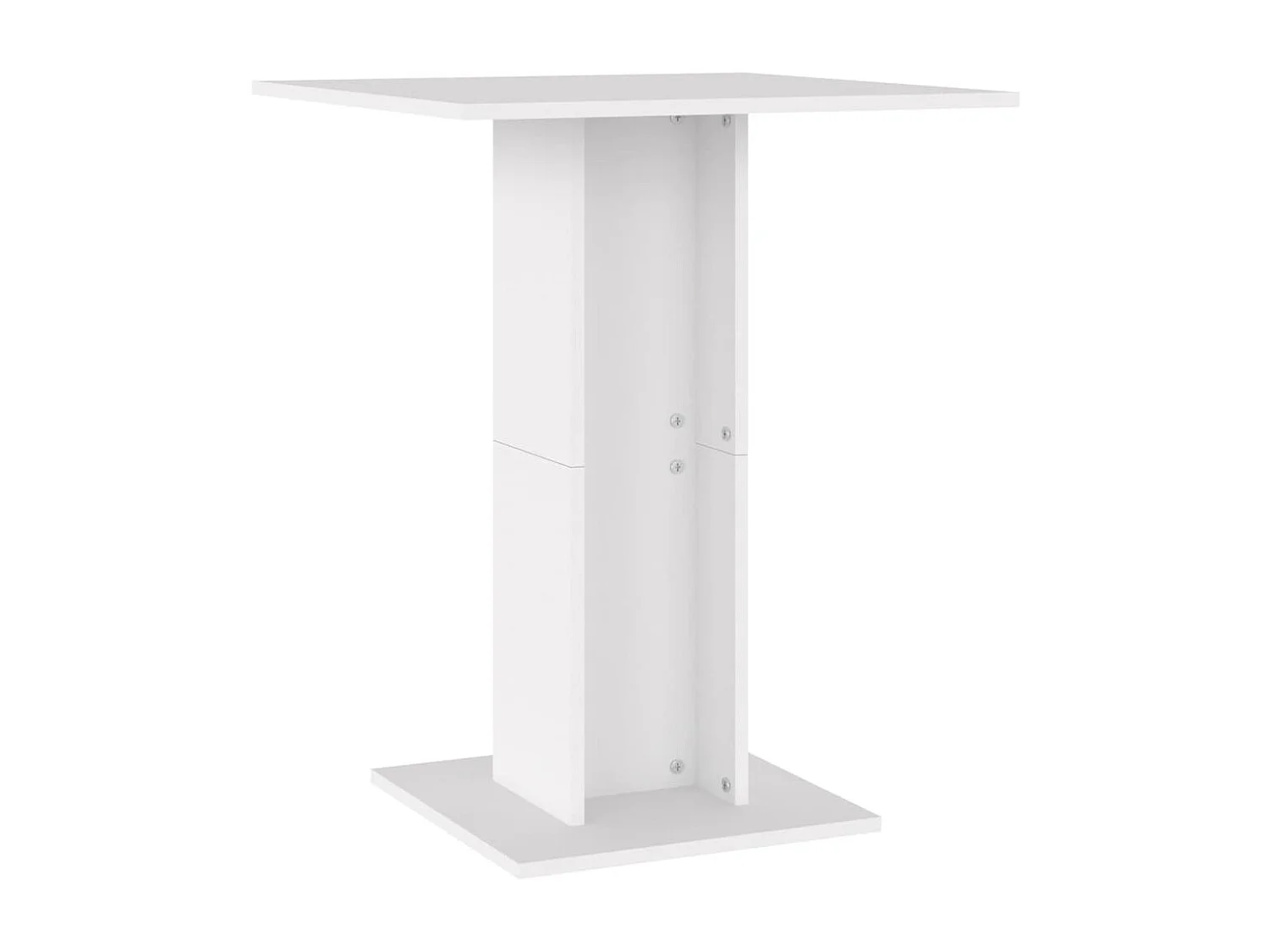 Table de bistro Blanc 60x60x75 cm Aggloméré GHR71311