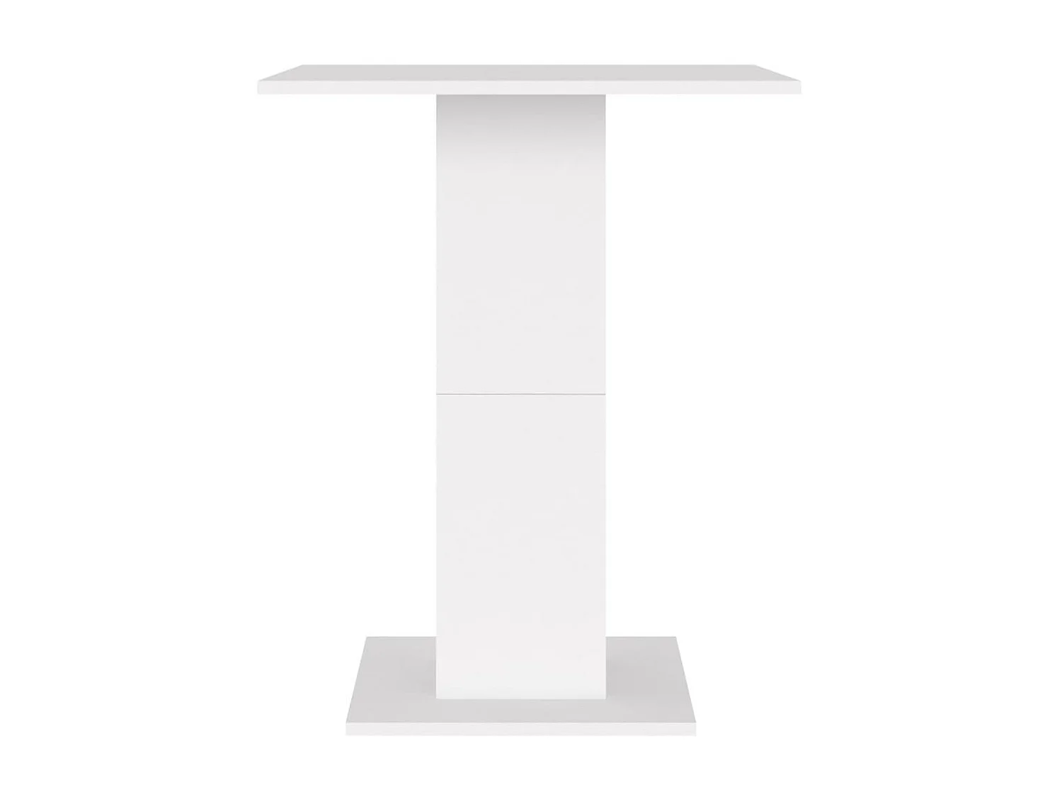 Table de bistro Blanc 60x60x75 cm Aggloméré GHR71311