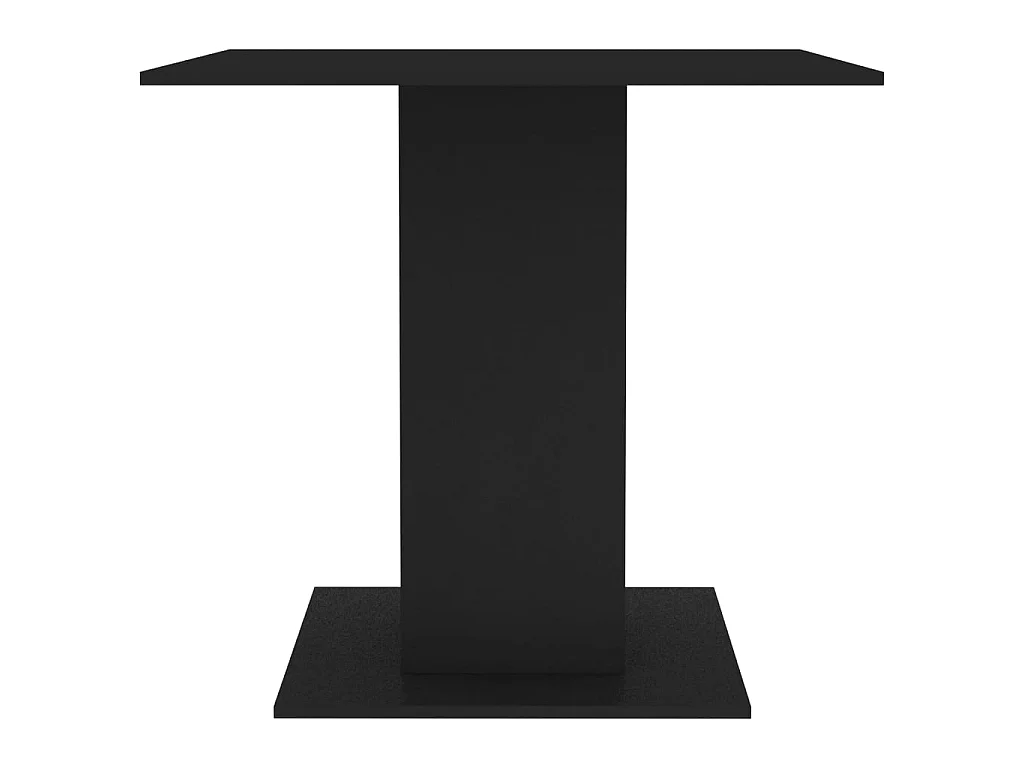 Table de salle à manger Noir 80 x 80 x 75 cm Aggloméré GHR79571