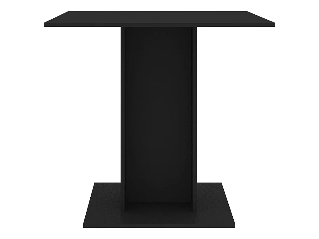 Table de salle à manger Noir 80 x 80 x 75 cm Aggloméré GHR79571