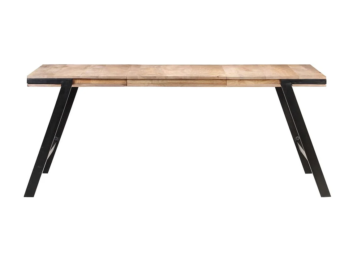 Table de salle à manger 180x90x76 cm Bois de manguier massif GHR13989