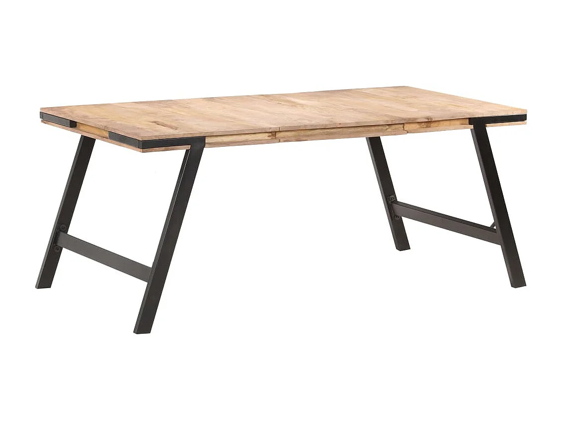 Table de salle à manger 180x90x76 cm Bois de manguier massif GHR13989