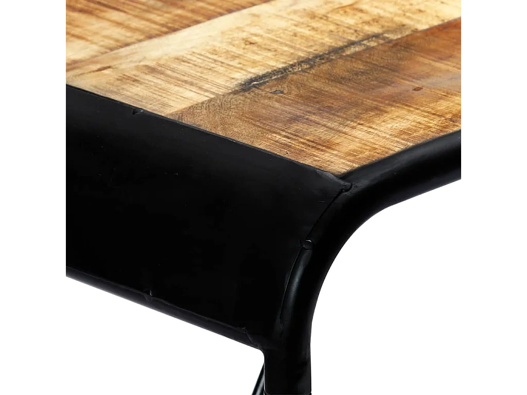 Table à dîner 118x60x76 cm Bois de manguier massif brut GHR95243