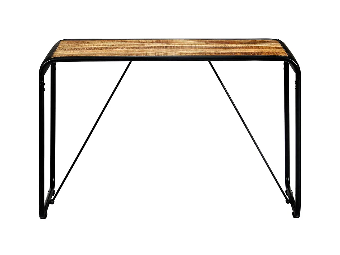 Eettafel 118x60x76 cm massief ruw mangohout NL366848