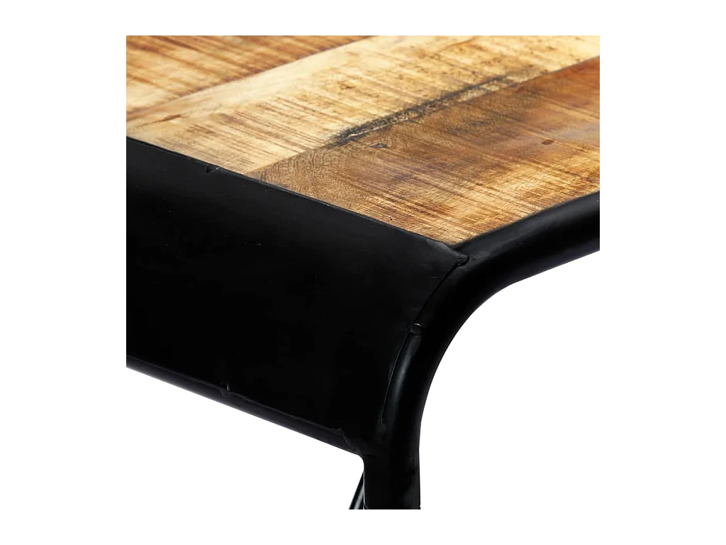 Eettafel 118x60x76 cm massief ruw mangohout NL366848