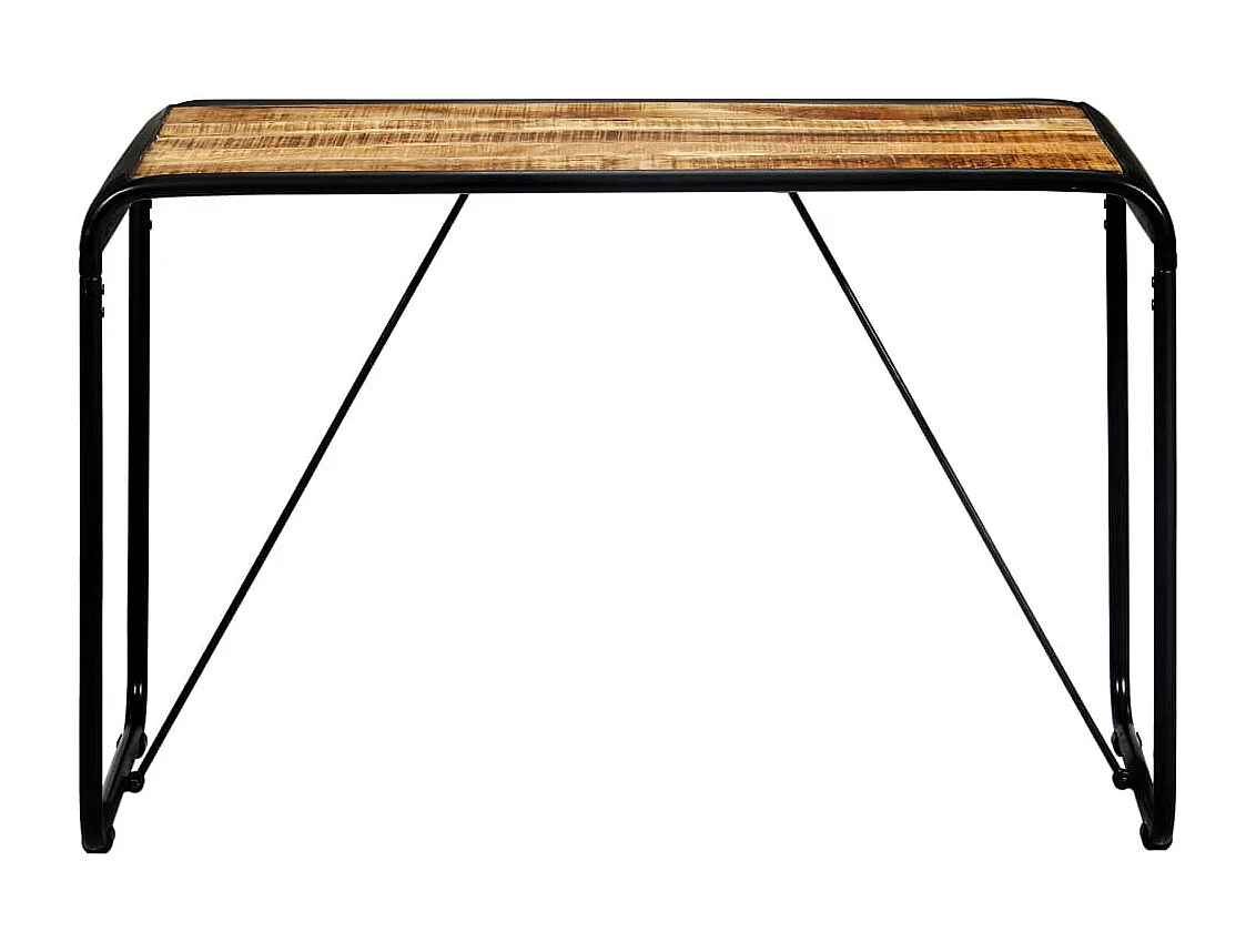 Eettafel 118x60x76 cm massief ruw mangohout NL366848