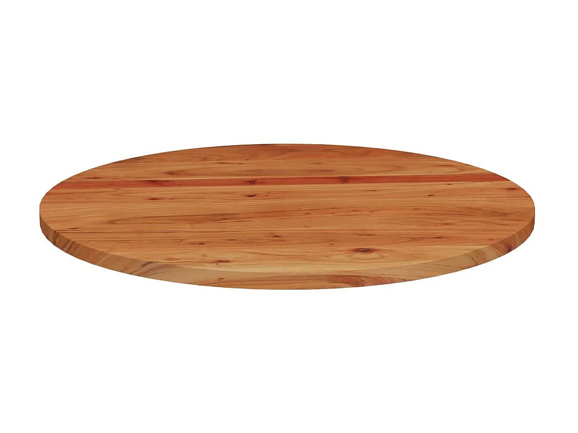 Dessus de table à manger Ø70x2,5 cm rond bois massif d'acacia GHR50433