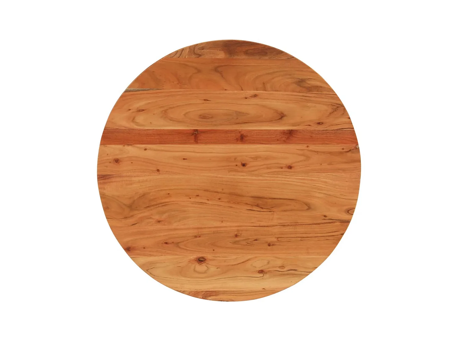 Dessus de table à manger Ø70x2,5 cm rond bois massif d'acacia GHR50433