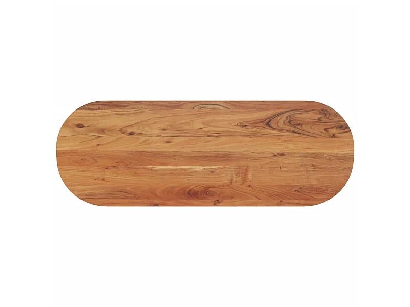 Dessus de table à manger 110x40x2,5 cm ovale bois massif d'acacia GHR14533