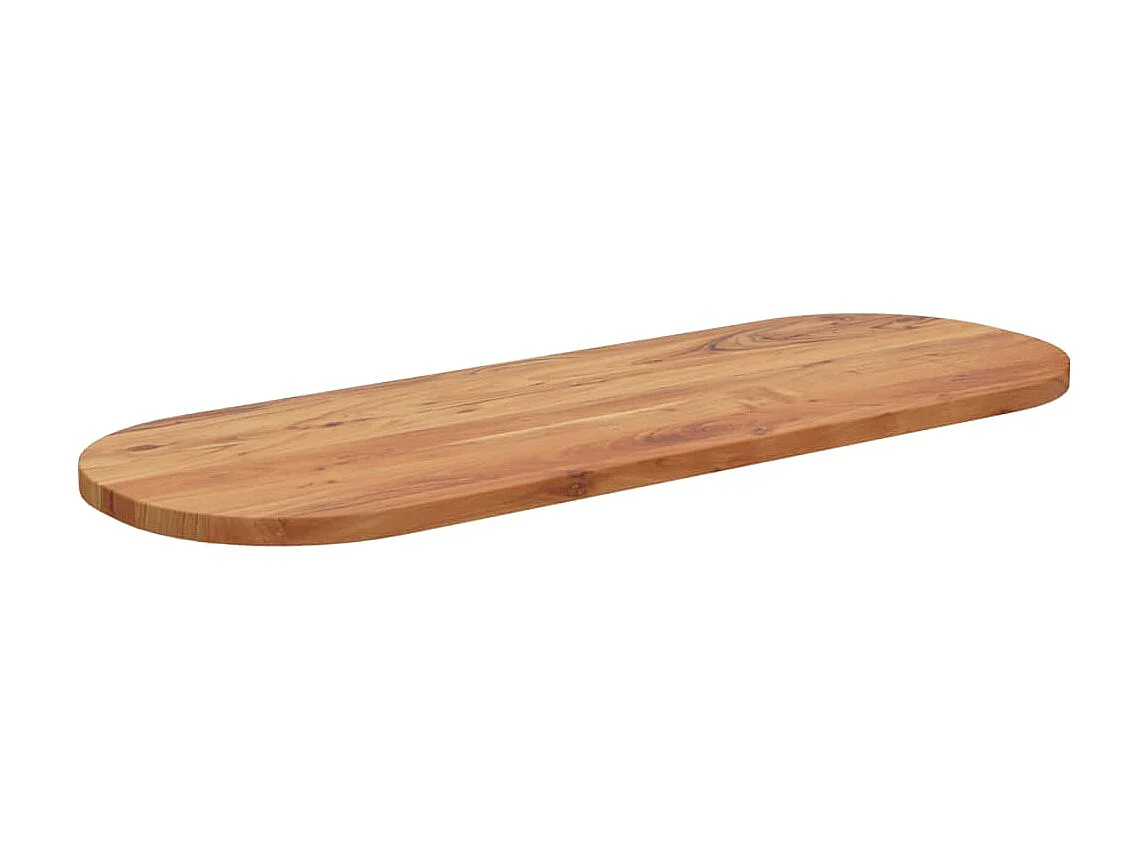 Dessus de table à manger 110x40x2,5 cm ovale bois massif d'acacia GHR14533