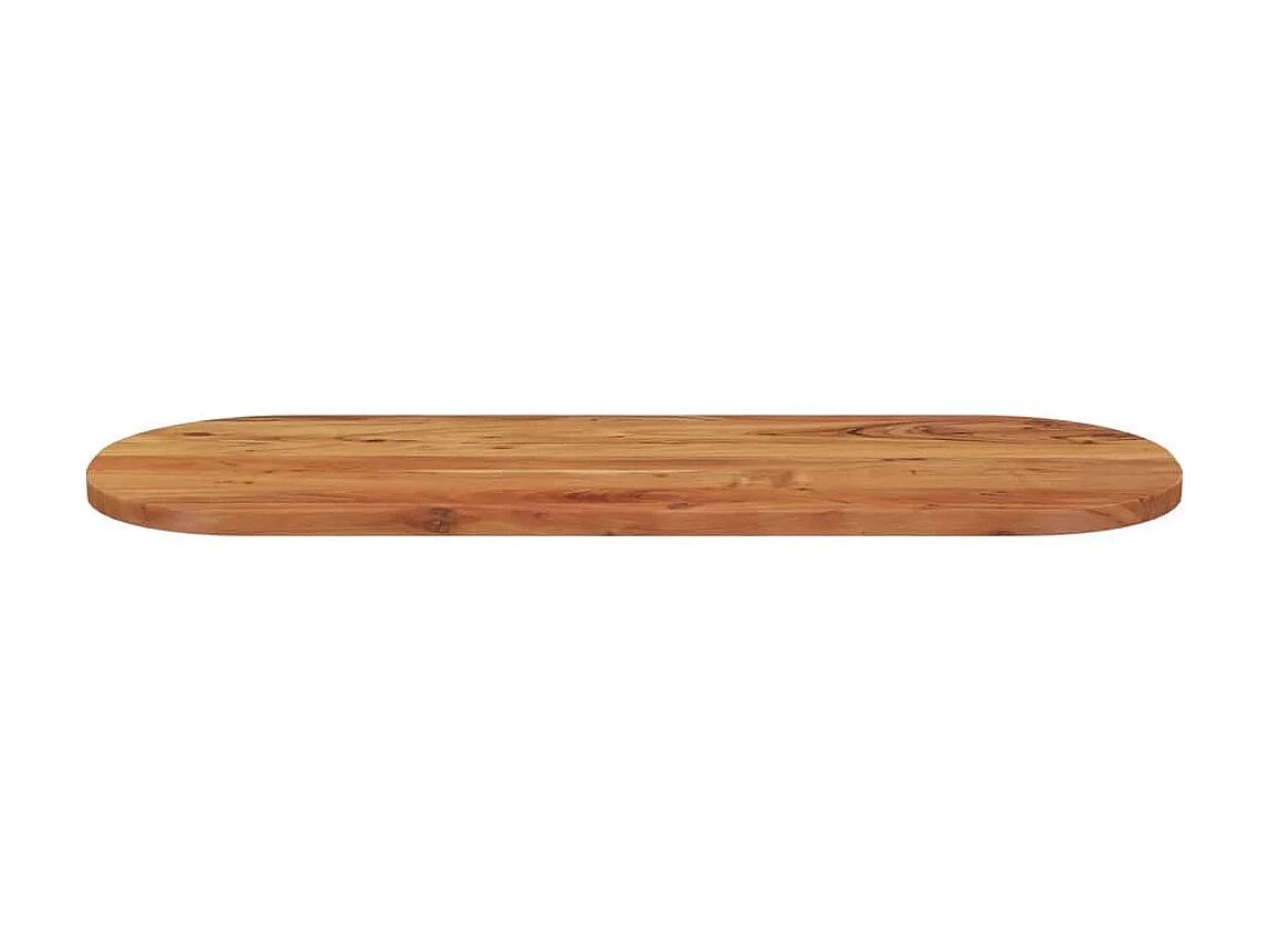 Dessus de table à manger 110x40x2,5 cm ovale bois massif d'acacia GHR14533