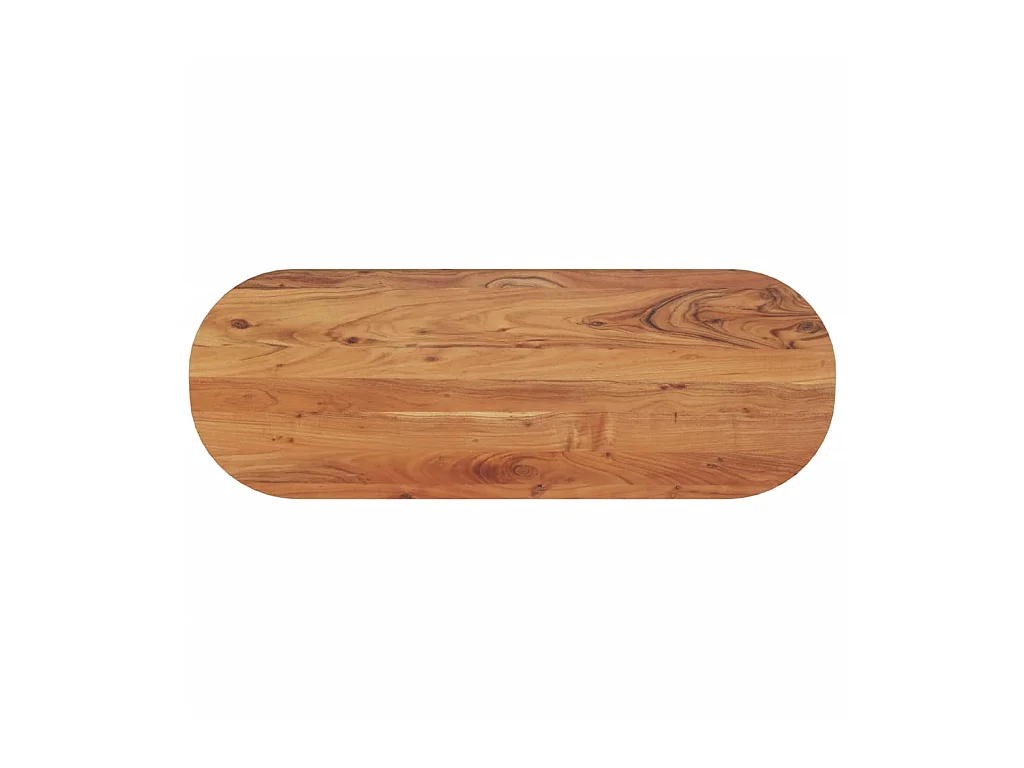 Dessus de table à manger 110x40x2,5 cm ovale bois massif d'acacia GHR14533