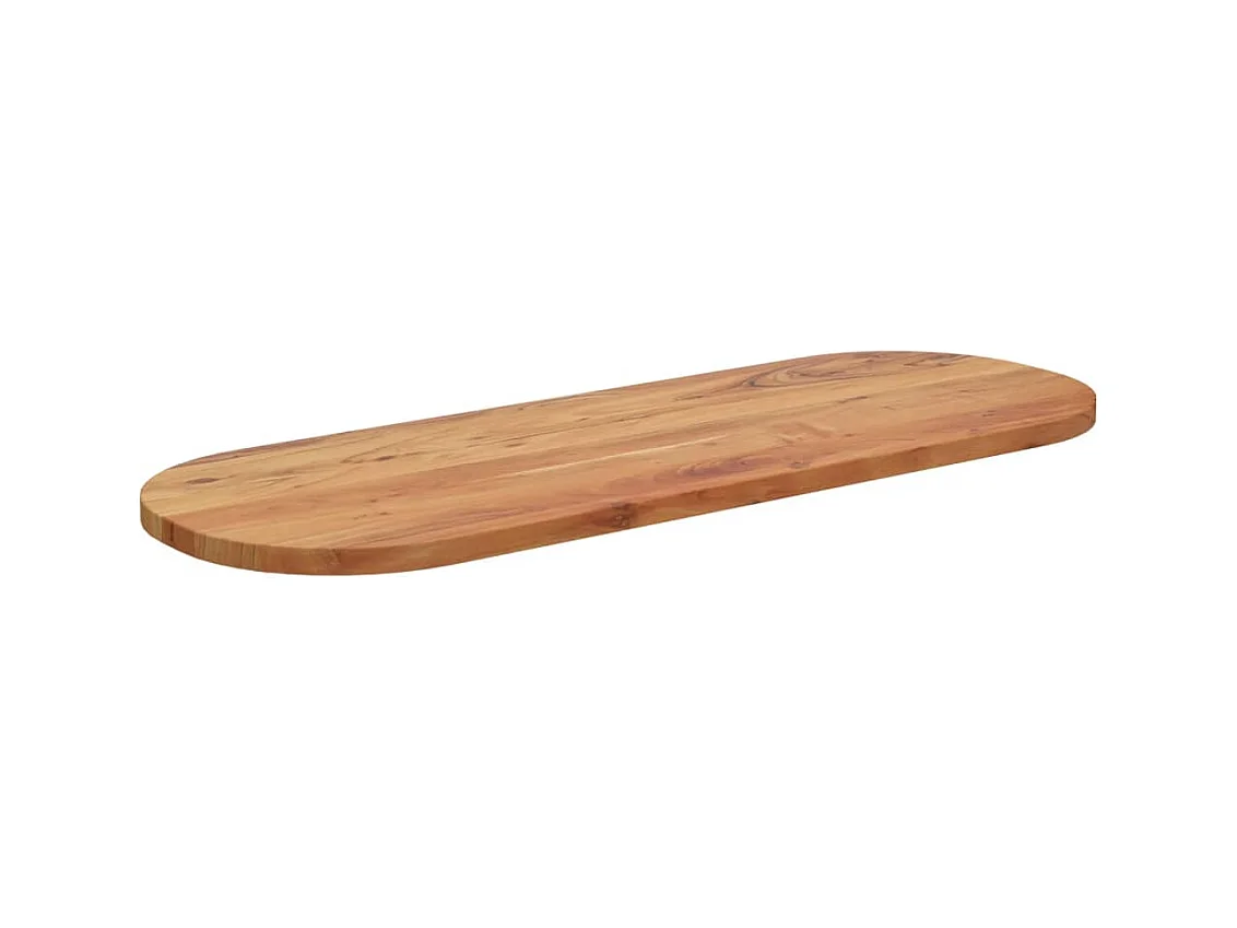 Tafelblad ovaal 140x50x2,5 cm massief acaciahout BE235455