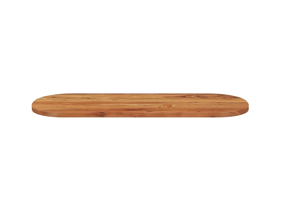 Tafelblad ovaal 140x50x2,5 cm massief acaciahout BE235455