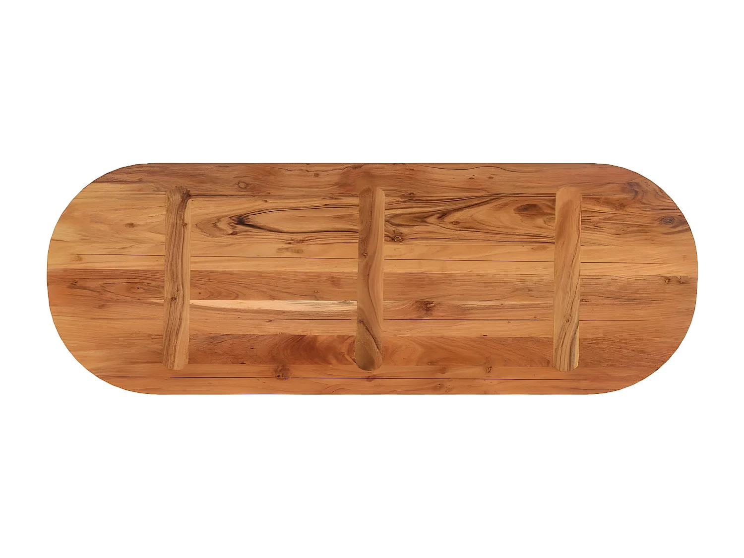 Tampo de mesa oval 110x40x3,8 cm madeira de acácia maciça PT495233