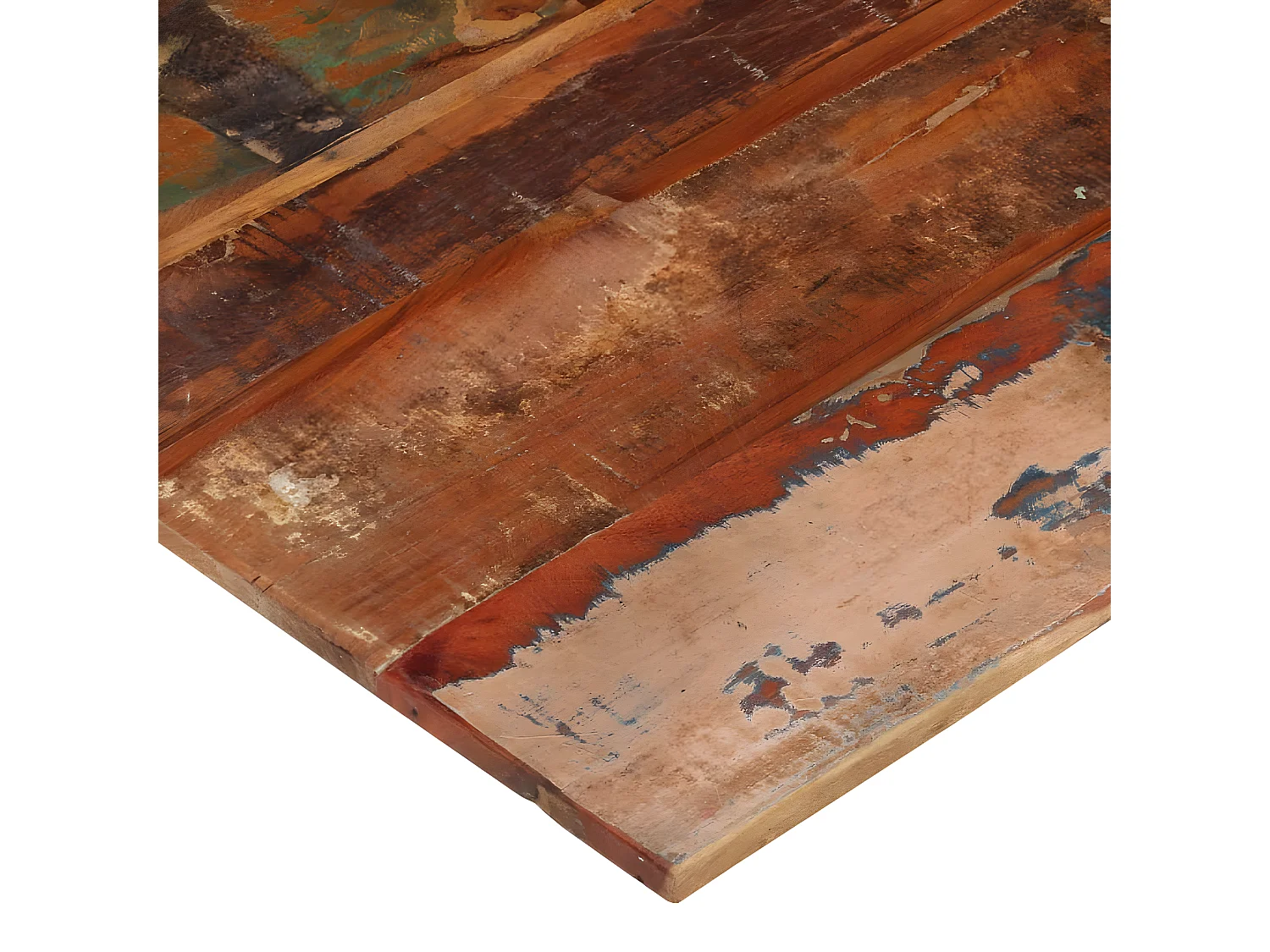 Tampo mesa quadrado 80x80cm 15-16mm madeira recuperada maciça PT624233