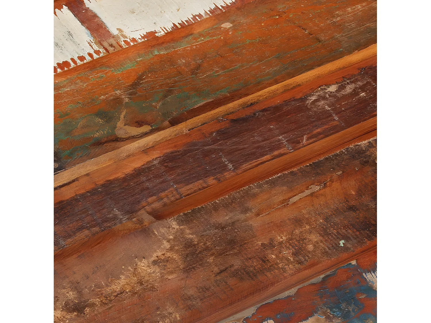 Tampo mesa quadrado 80x80cm 15-16mm madeira recuperada maciça PT624233