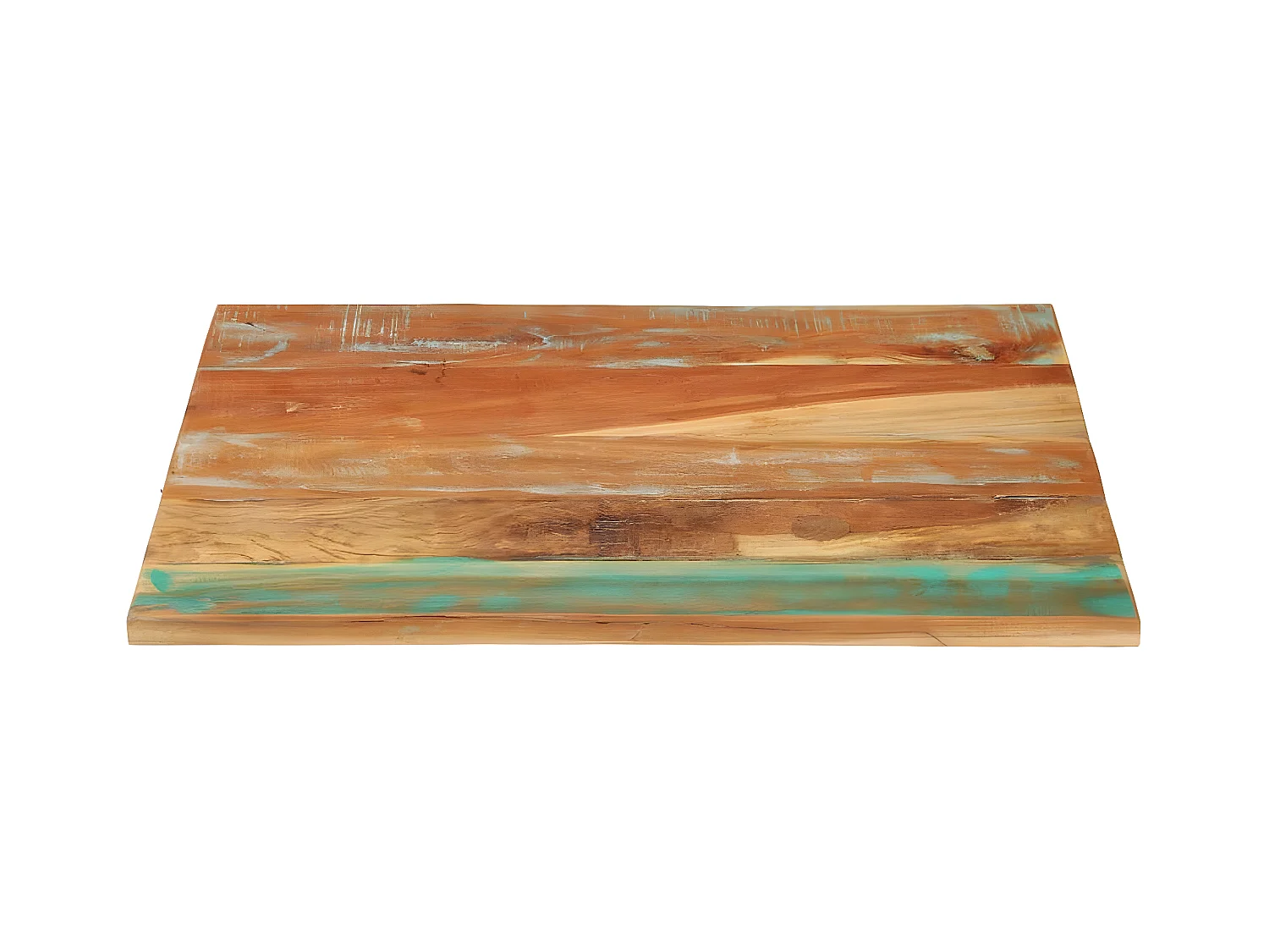 Tampo mesa retangular 70x80cm 25-27mm madeira recuper. maciça PT563713