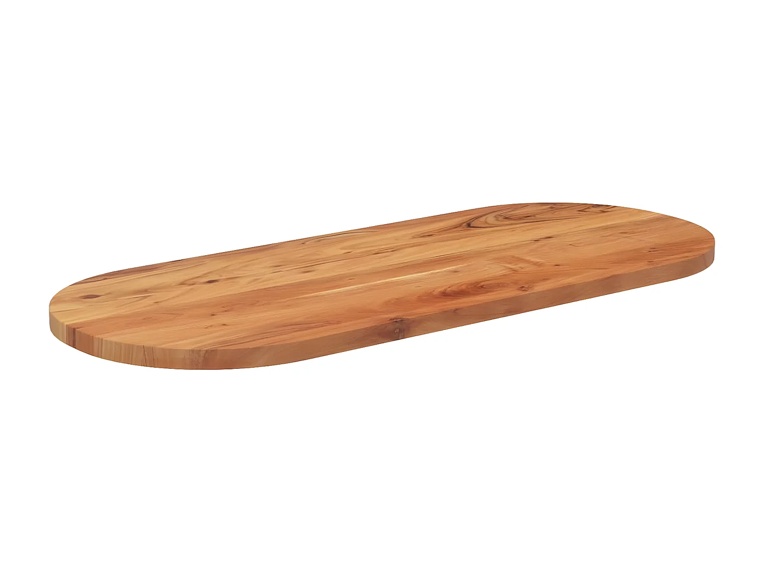 Dessus de table à manger 100x40x2,5 cm ovale bois massif d'acacia GHR64016