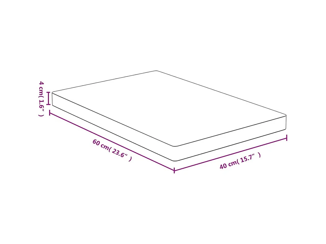 Tafelblad 40x60x4 cm bamboe NL968976
