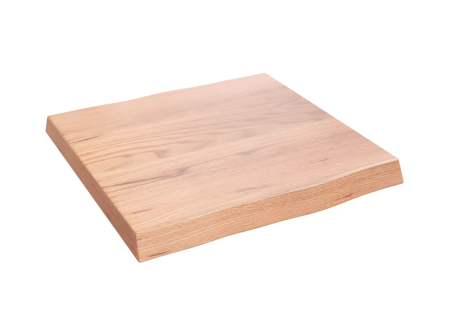 Piano Tavolo Marrone Chiaro 40x40x(2-4) cm Rovere Non Trattato CFW47944