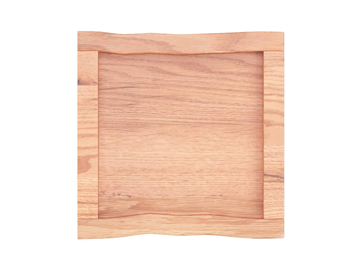 Piano Tavolo Marrone Chiaro 40x40x(2-4) cm Rovere Non Trattato CFW47944
