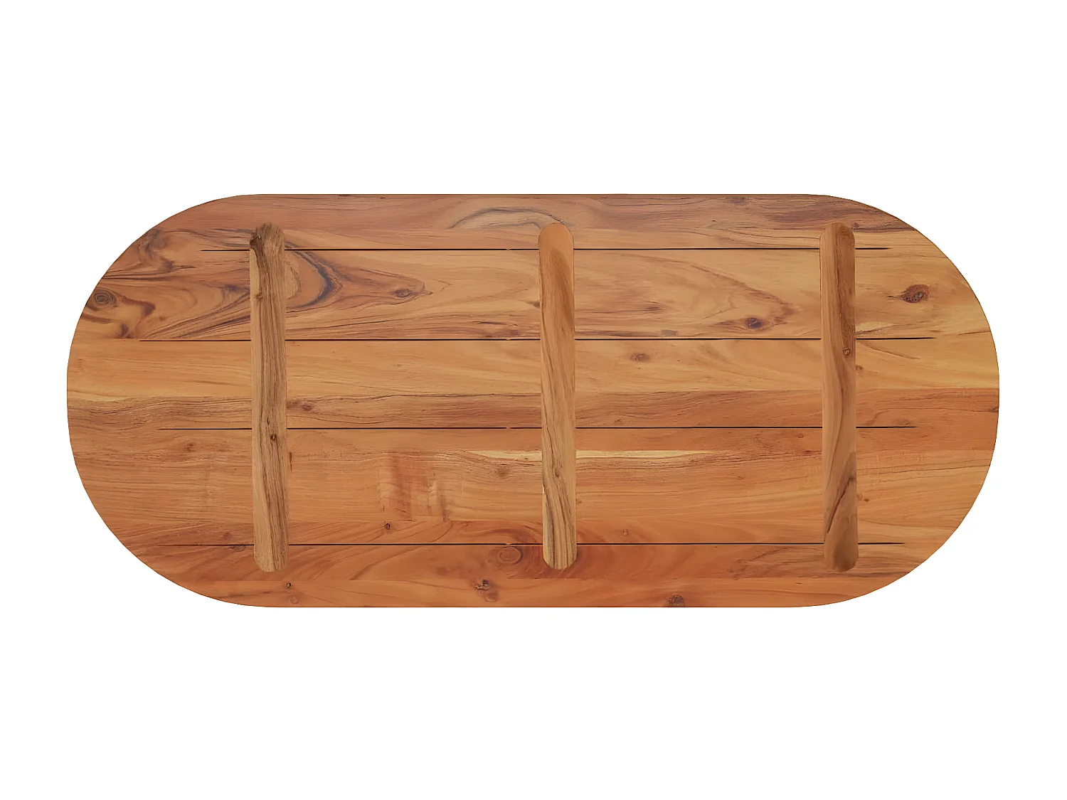 Tafelblad ovaal 90x40x2,5 cm acaciahout BE985028